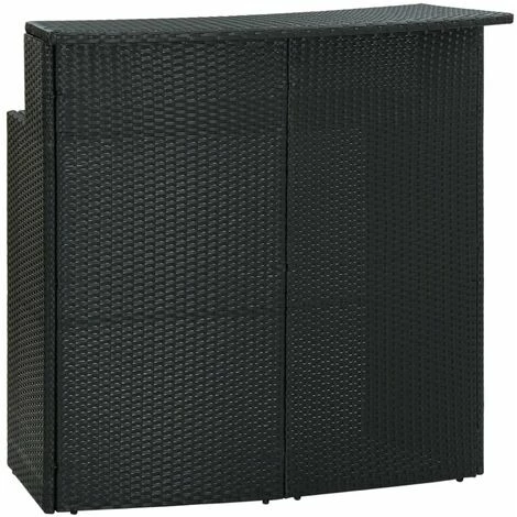 Top 10 🛒 HAPPYSHOPPING Table De Bar De Jardin Noir 120x55x110 Cm Resine Tressee 🤩 3 Top 10 🛒 HAPPYSHOPPING Table De Bar De Jardin Noir 120x55x110 Cm Resine Tressee 🤩