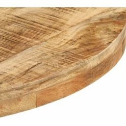 Vente flash 😀 HAPPYSHOPPING Table De Bistro Ronde Ø80x75 Cm Bois De Manguier Brut 🔔 -Table haute Boutique 40270415 4