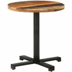 Top 10 💯 HAPPYSHOPPING Table De Bistro Ronde Ø70x75 Cm Bois De Recuperation Massif 🎁