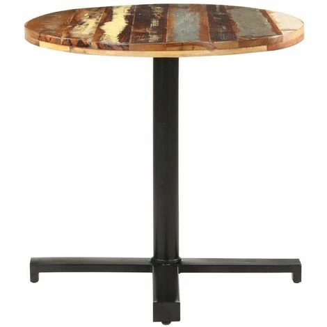 Top 10 💯 HAPPYSHOPPING Table De Bistro Ronde Ø70x75 Cm Bois De Recuperation Massif 🎁 4 Top 10 💯 HAPPYSHOPPING Table De Bistro Ronde Ø70x75 Cm Bois De Recuperation Massif 🎁 – Image 2