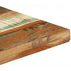 Sortie 😀 HAPPYSHOPPING Table De Bistro Carree 50x50x110 Cm Bois De Recuperation Massif 💯 -Table haute Boutique 40270496 4