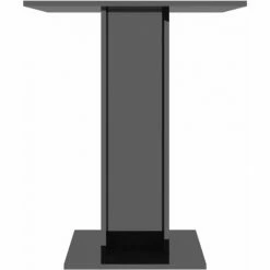 Meilleure affaire ⌛ HAPPYSHOPPING Table De Bistro Noir Brillant 60x60x75 Cm Agglomere 🔔 -Table haute Boutique 40285475 4