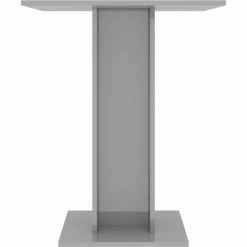 Meilleure affaire 😍 HAPPYSHOPPING Table De Bistro Gris Brillant 60x60x75 Cm Agglomere 🧨 -Table haute Boutique 40285498 4