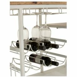 Budget ❤️ LES TENDANCES Bar Scooter Métal Blanc Et Manguier Massif Clair Nayra ✔️ 11 Budget ❤️ LES TENDANCES Bar Scooter Métal Blanc Et Manguier Massif Clair Nayra ✔️ -Table haute Boutique 40649652 5