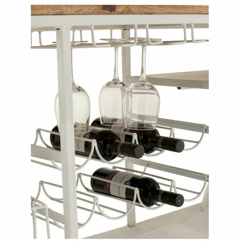 Budget ❤️ LES TENDANCES Bar Scooter Métal Blanc Et Manguier Massif Clair Nayra ✔️ 7 Budget ❤️ LES TENDANCES Bar Scooter Métal Blanc Et Manguier Massif Clair Nayra ✔️ – Image 5