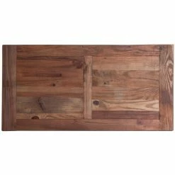 Top 10 ⌛ LES TENDANCES Table De Bar Orme Massif Recyclé Foncé Et Pieds Métal Noir Buck 😀 -Table haute Boutique 40682091 3