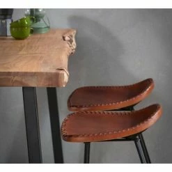 Le moins cher 😀 INSIDE75 Table De Bar EDGE 125cm En Acacia Massif - Natural ✨ -Table haute Boutique 41425685 2