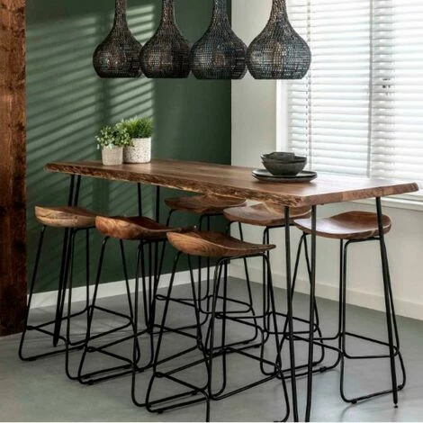 Offres 😍 INSIDE75 Table De Bar EDGE 180cm Acacia Massif - Natural 👏 3 Offres 😍 INSIDE75 Table De Bar EDGE 180cm Acacia Massif - Natural 👏