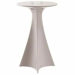 Meilleure affaire ❤️ Table Haute Pour Tabouret Design Moderne Home Garden Bar Slide Jet | Couleur: Gris Clair 👍 -Table haute Boutique 41586547 5