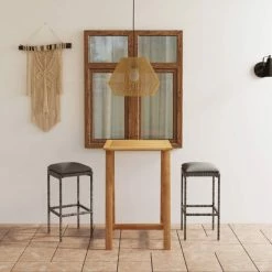 Acheter ❤️ HAPPYSHOPPING Ensemble De Bar De Jardin Avec Coussins 3 Pcs Gris 😀