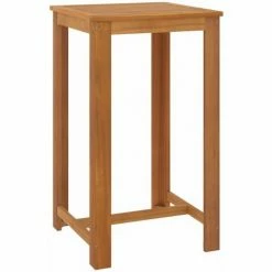 Meilleure vente ✨ HAPPYSHOPPING Ensemble De Bar De Jardin Avec Coussins 5 Pcs Marron 🎉 -Table haute Boutique 41850414 3