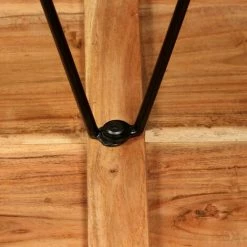 Meilleure vente 😍 HAPPYSHOPPING Ensemble De Bar 3 Pcs Bois D'acacia Massif Et De Recuperation 😍 -Table haute Boutique 41956083 5