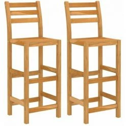 Acheter ✨ HAPPYSHOPPING Ensemble De Bar D'exterieur 3 Pcs Bois D'acacia Massif 😀 -Table haute Boutique 41956937 4