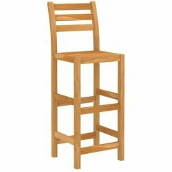 Meilleure affaire 🥰 HAPPYSHOPPING Ensemble De Bar D'exterieur 5 Pcs Bois D'acacia Massif ✔️ -Table haute Boutique 41956952 5