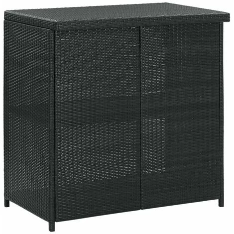 Meilleur prix 🎉 HAPPYSHOPPING Ensemble De Bar 3 Pcs Resine Tressee Noir ⌛ 7 Meilleur prix 🎉 HAPPYSHOPPING Ensemble De Bar 3 Pcs Resine Tressee Noir ⌛ – Image 5