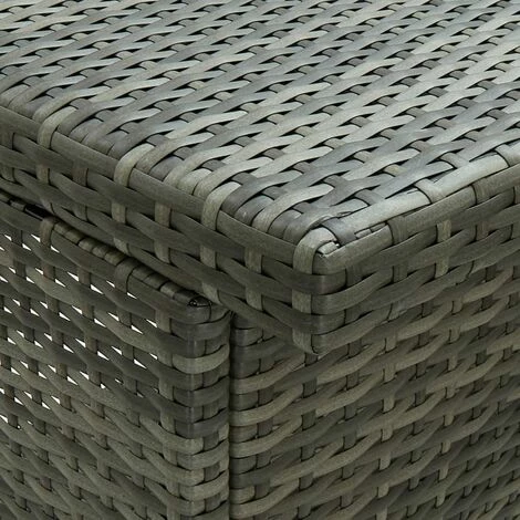 Meilleure vente 🎁 HAPPYSHOPPING Ensemble De Bar 3 Pcs Resine Tressee Gris 🎁 4 Meilleure vente 🎁 HAPPYSHOPPING Ensemble De Bar 3 Pcs Resine Tressee Gris 🎁 – Image 2