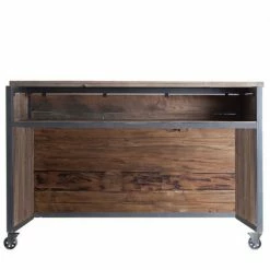 Meilleure affaire 🧨 LES TENDANCES Comptoir De Bar Pin Massif Recyclé Foncé Villa 😍 5 Meilleure affaire 🧨 LES TENDANCES Comptoir De Bar Pin Massif Recyclé Foncé Villa 😍 -Table haute Boutique 41998457 2