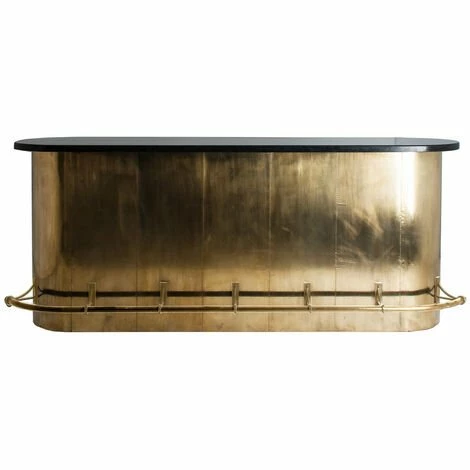 Coupon 😍 LES TENDANCES Comptoir De Bar Marbre Noir Et Métal Doré Nood 😍 3 Coupon 😍 LES TENDANCES Comptoir De Bar Marbre Noir Et Métal Doré Nood 😍