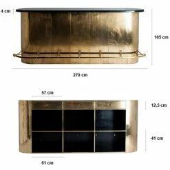 Coupon 😍 LES TENDANCES Comptoir De Bar Marbre Noir Et Métal Doré Nood 😍 11 Coupon 😍 LES TENDANCES Comptoir De Bar Marbre Noir Et Métal Doré Nood 😍 -Table haute Boutique 41998460 5