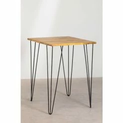 Coupon 🌟 Table Haute En Manguier (80x80 Cm) Meriem SKLUM Bois De Manguiers - Fer Mangue - Mangue Mangue 😉 -Table haute Boutique 43374124 3