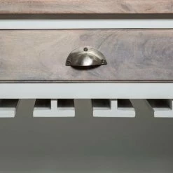 De gros ❤️ Meuble De Bar Coloris Blanc En Bois - L. 73 X L. 40 X H. 115 Cm -PEGANE- 🔔 -Table haute Boutique 43530197 3