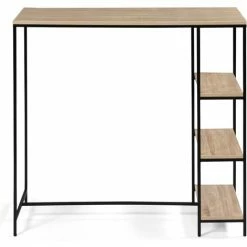 Remise ⌛ IDMARKET Table De Bar DETROIT 2 à 4 Personnes Design Industriel 🛒 -Table haute Boutique 43538982 3