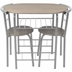 Nouveau 👍 Topdeal Ensemble De Meuble Pour Salle à Manger MDF VDFF09585_FR ⭐ -Table haute Boutique 43715121 3
