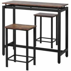 Top 10 ⭐ ORGANNICE Ensemble De Table De Bar, Table De Bar Et Chaises En Bois De Fer, Table Et Chaises De Cuisine, Table Haute Et Tabouret De Bar, Restaurant, Table Haute En Bois Foncé - Brun 🛒 11 Top 10 ⭐ ORGANNICE Ensemble De Table De Bar, Table De Bar Et Chaises En Bois De Fer, Table Et Chaises De Cuisine, Table Haute Et Tabouret De Bar, Restaurant, Table Haute En Bois Foncé - Brun 🛒 -Table haute Boutique 44090077 5