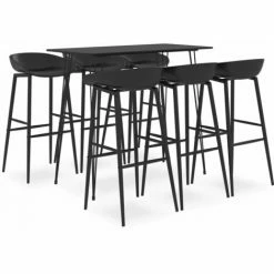 Les meilleures critiques de ❤️ TRUE DEAL Ensemble De Bar 7 Pcs Noir ✔️