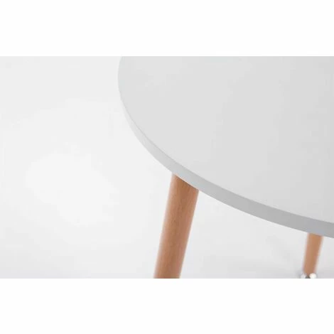 Budget 🤩 DéCOSHOP26 Table De Cuisine Petite Table D'appoint Ronde 3 Pieds En Bois Clair Ø60 Cm - Noir 👏 5 Budget 🤩 DéCOSHOP26 Table De Cuisine Petite Table D'appoint Ronde 3 Pieds En Bois Clair Ø60 Cm - Noir 👏 – Image 3