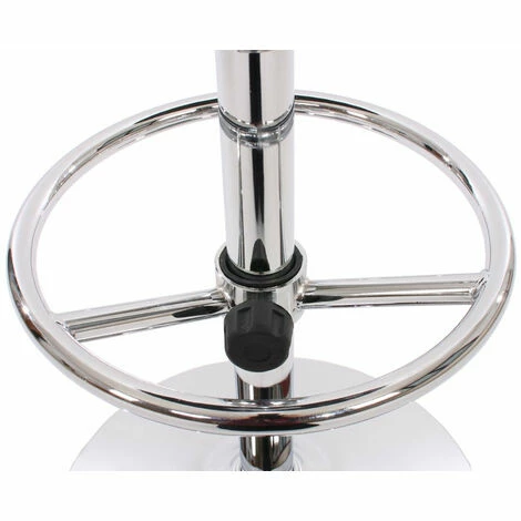 Offres 😀 DéCOSHOP26 Table Haute De Bar Bistrot Avec Repose-pied 110 Cm Blanc - Blante 🌟 5 Offres 😀 DéCOSHOP26 Table Haute De Bar Bistrot Avec Repose-pied 110 Cm Blanc - Blante 🌟 – Image 3