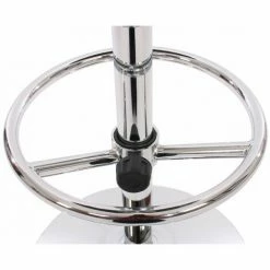 Tout neuf 😀 DéCOSHOP26 Table Haute De Bar Bistrot Avec Repose-pied 109 Cm Noir - Noir 😀 -Table haute Boutique 4482396 3