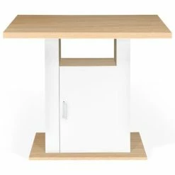 Remise 🔔 IDMARKET Ilot Central UGO 110 Cm Bois Blanc Et Imitation Hêtre Avec Rangements 👍 11 Remise 🔔 IDMARKET Ilot Central UGO 110 Cm Bois Blanc Et Imitation Hêtre Avec Rangements 👍 -Table haute Boutique 45391574 5