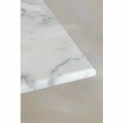 Sortie 💯 Table Haute Carrée Marbre (60x60 Cm) Chack Métallique SKLUM Marbre Doré - Doré Blanc ❤️ -Table haute Boutique 45975309 4