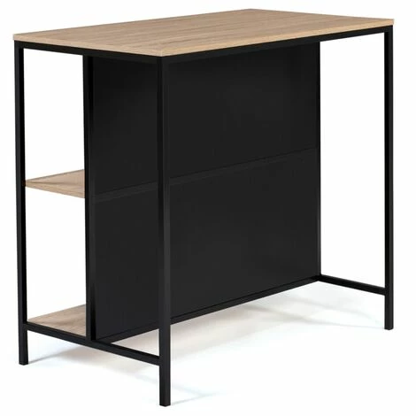 Nouveau ❤️ IDMARKET Table De Bar îlot DETROIT Design Industriel 🔔 6 Nouveau ❤️ IDMARKET Table De Bar îlot DETROIT Design Industriel 🔔 – Image 4