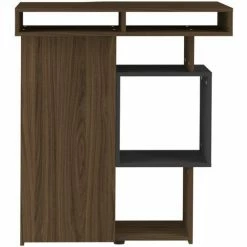 Budget 😉 SYMBIOSIS - Meuble Bar KUBE Noyer - Noce 🤩