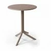 Promo 🌟 COMPRALO Table De Bar Ronde En Polypropylène De Style Taupe Tuhl Lipari ❤️ -Table haute Boutique 46668100 1