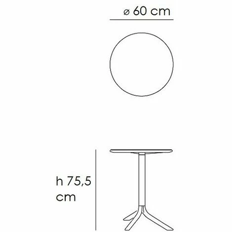 Remise 🌟 COMPRALO Table De Bar Ronde En Polypropylène De Style Tuhl Blanc Lipari ✔️ 5 Remise 🌟 COMPRALO Table De Bar Ronde En Polypropylène De Style Tuhl Blanc Lipari ✔️ – Image 3