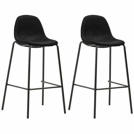 Bon marché ❤️ ASUPERMALL Ensemble De Bar 3 Pcs Tissu Noir 🔥 7 Bon marché ❤️ ASUPERMALL Ensemble De Bar 3 Pcs Tissu Noir 🔥 – Image 5