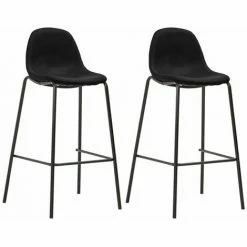 De gros 🎁 ASUPERMALL Ensemble De Bar 3 Pcs Tissu Noir 🔥 -Table haute Boutique 46889003 5