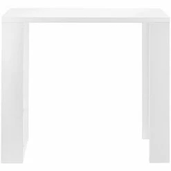 Remise 🧨 Table De Bar Bonn 3 Étagères 117 X 57 X 107 Cm Blanc [en.casa] 😀 -Table haute Boutique 4895976 3
