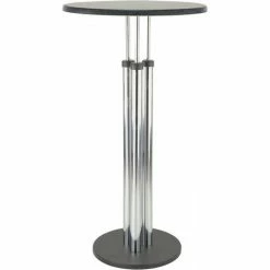 Grosses soldes 🛒 FP Table BISTRO H:1085mm Chromé/ Noir 😉