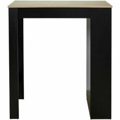 Tout neuf 🔥 THE HOME DECO FACTORY Table Bar Avec étagères Intégrées Cheers Noir - Noir 🎁 -Table haute Boutique 49415241 2