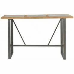 Acheter 😍 ZAGO Table De Bar Style Industriel En Pin Et Béton Sven - Naturel 🥰