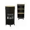 Budget 🎁 M-S Bar Sur Roulettes 50x50x100 Cm Noir En Bois Et Métal 🧨 1 Budget 🎁 M-S Bar Sur Roulettes 50x50x100 Cm Noir En Bois Et Métal 🧨 -Table haute Boutique 51510617 1