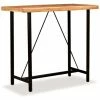 Meilleure vente 🎁 YOUTHUP Table De Bar Bois Massif De Sesham 120 X 60 X 107 Cm 😀 -Table haute Boutique 51851743 1
