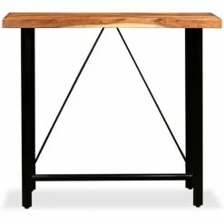 Meilleure vente 🎁 YOUTHUP Table De Bar Bois Massif De Sesham 120 X 60 X 107 Cm 😀 -Table haute Boutique 51851743 2
