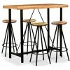 De gros 💯 YOUTHUP Ensemble De Bar 5 Pcs Bois De Sesham Massif Et Recyclé 💯 1 De gros 💯 YOUTHUP Ensemble De Bar 5 Pcs Bois De Sesham Massif Et Recyclé 💯 -Table haute Boutique 51852264 1