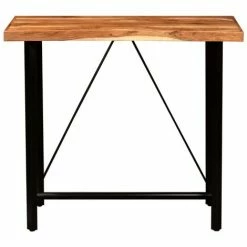 Sortie 👏 YOUTHUP Ensemble De Bar 5 Pcs Bois Solide Et Cuir Véritable 🛒 11 Sortie 👏 YOUTHUP Ensemble De Bar 5 Pcs Bois Solide Et Cuir Véritable 🛒 -Table haute Boutique 51852398 5