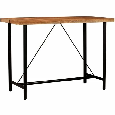 Le moins cher 🌟 YOUTHUP Ensemble De Bar 5 Pcs Bois Solide Et Cuir Véritable ⭐ 6 Le moins cher 🌟 YOUTHUP Ensemble De Bar 5 Pcs Bois Solide Et Cuir Véritable ⭐ – Image 4